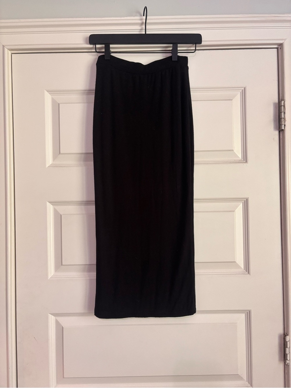 asos black stretchy pencil skirt